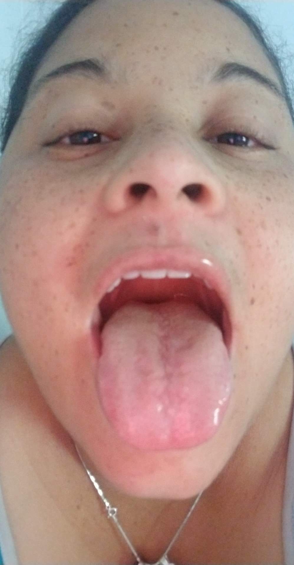 Cum all over my freckles and my tongue daddy! — 33