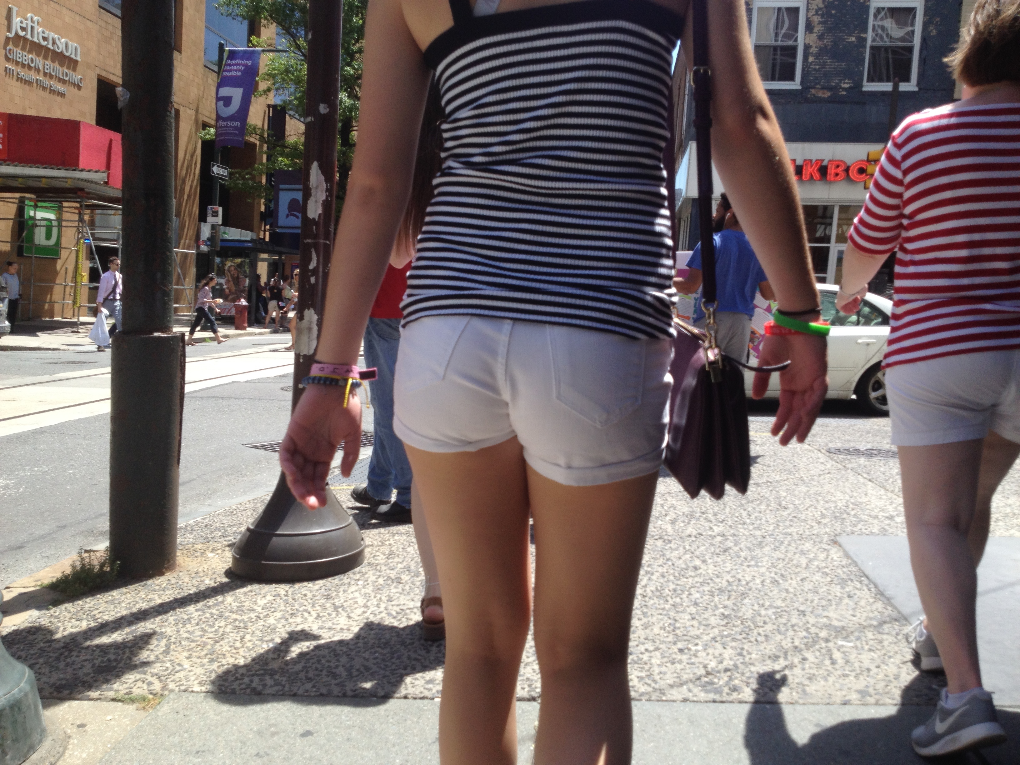 Candid Teen VPL in the City — 46