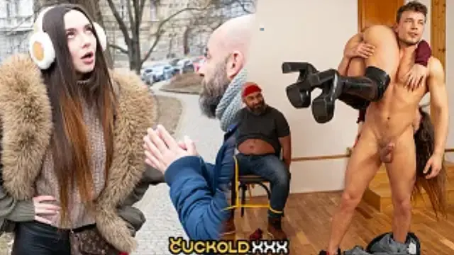 CuckoldXXX - Cheating Wife Sakura Hell Rides WellHung Stud in Front of Her Blindfolded Cuck Husband